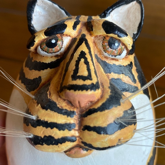 Lot of 2 Vintage Vicki Thomas Gourd Shaped Cats Enesco Corporation 1997 - Picture 6 of 8